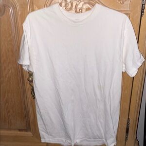 White Short Sleeve Cotton Tee